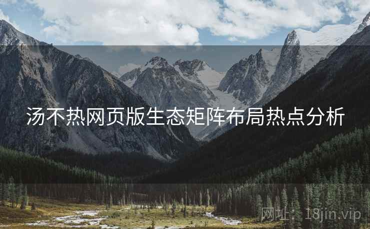 汤不热网页版生态矩阵布局热点分析