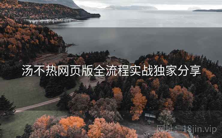 汤不热网页版全流程实战独家分享