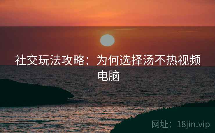 社交玩法攻略：为何选择汤不热视频电脑
