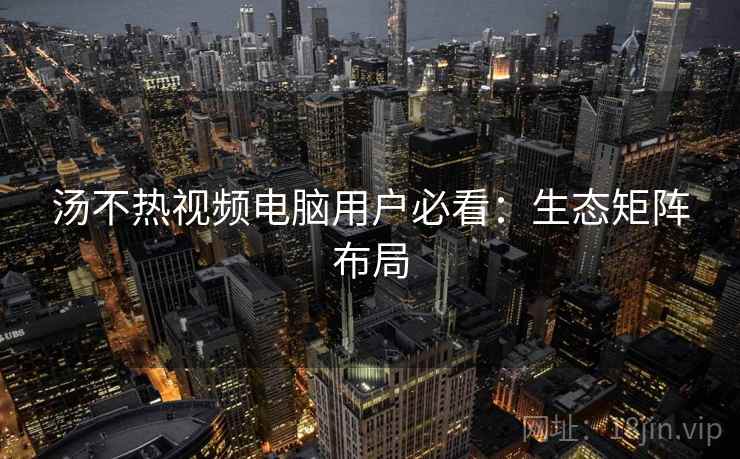 汤不热视频电脑用户必看：生态矩阵布局