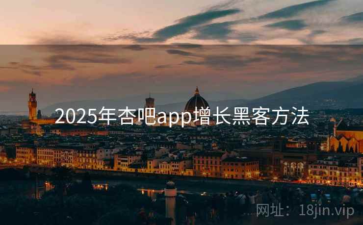 2025年杏吧app增长黑客方法